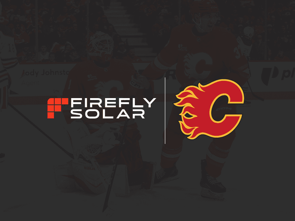 Firefly Solar Named Official Solar Energy Partner of the Calgary Flames
