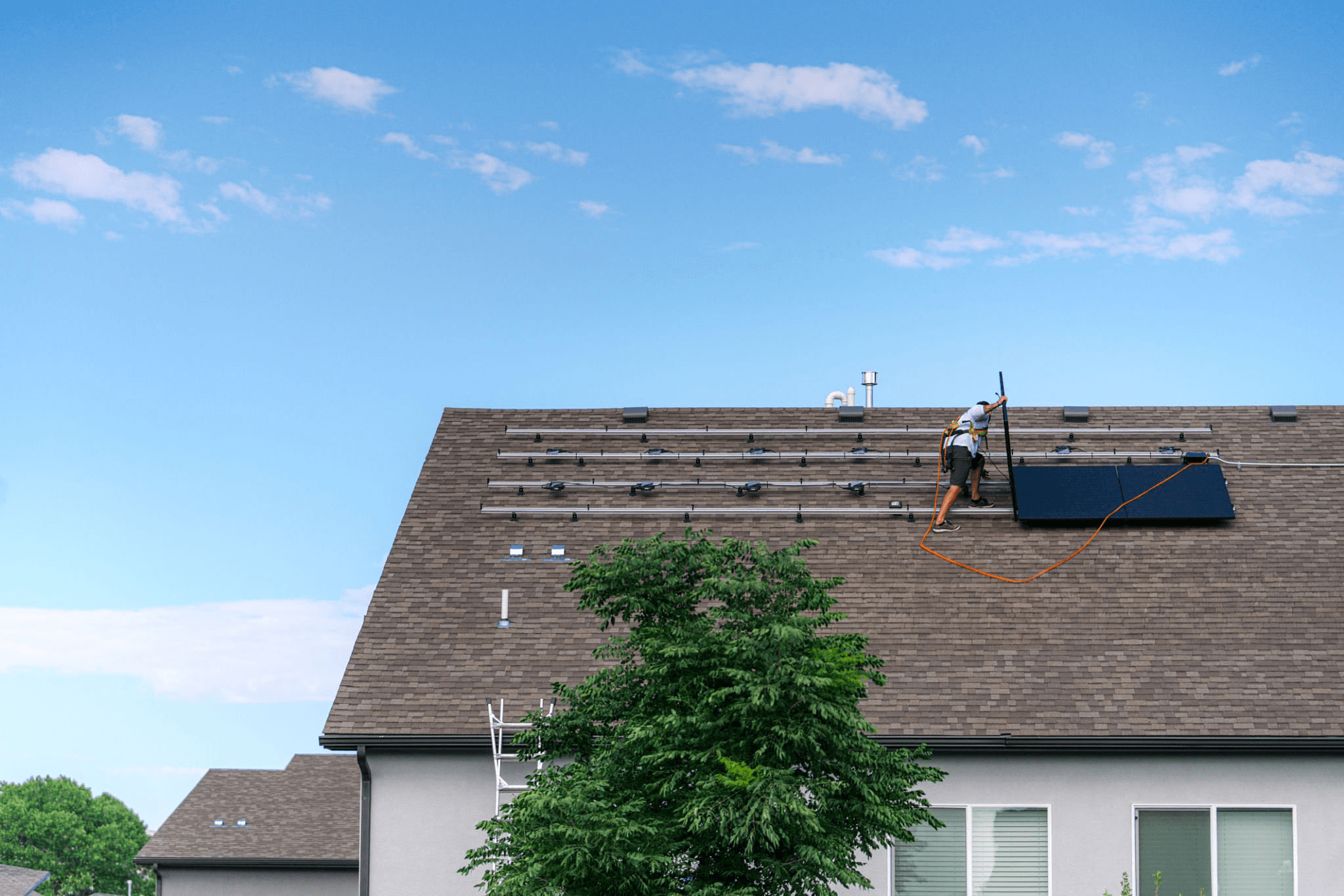 Firefly Solar installation on a Calgary home