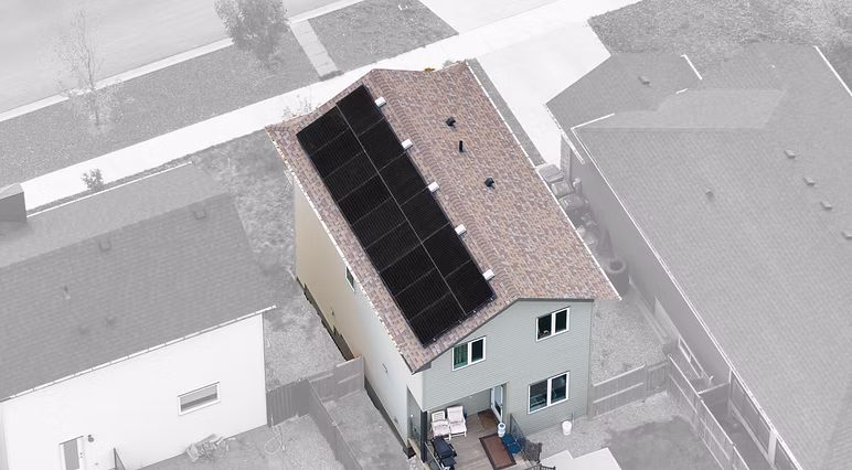 Solar installation aerial view 5
